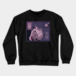 Kitsune mirror girl Crewneck Sweatshirt